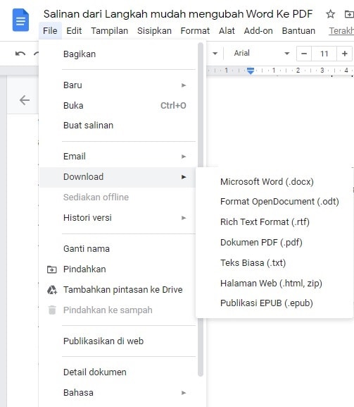 Cara Mudah Ubah Word ke PDF Lengkap Cepat - LKomBis