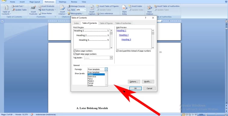 Tutorial Mengatur Margin Word dan Membuat Daftar Isi Otomatis Tutorial Mengatur Margin Word dan Membuat Daftar Isi Otomatis